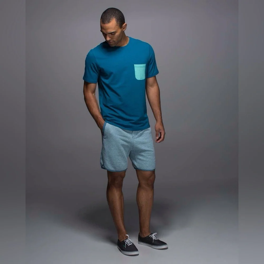 Lululemon Sundown Short in Heathered Tofino Teal Size Medium. - Picture 1 of 16